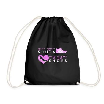 Ballet Ballerine Pole Dancer Line Dance Tap Dance - Sac de sport léger - noir - Devant