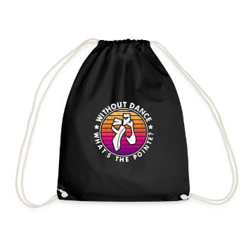Ballet Ballerine Pole Dancer Line Dance Tap Dance - Sac de sport léger - noir - Devant