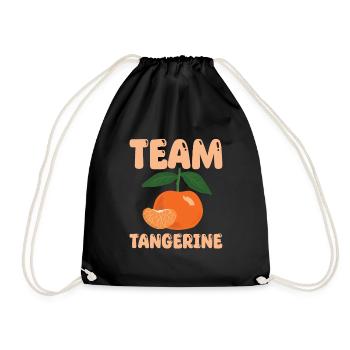 Team Mandarine - Turnbeutel - Schwarz - Vorne