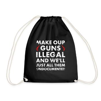 Rendre nos armes illégales et nous le ferons - Sac de sport léger - noir - Devant