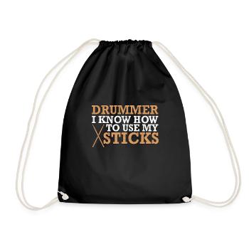Percussion Drums Drummer Woodwind Snare Music Drum - Sac de sport léger - noir - Devant
