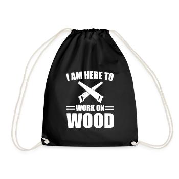 Chemise de charpentier - Sac de sport léger - noir - Devant