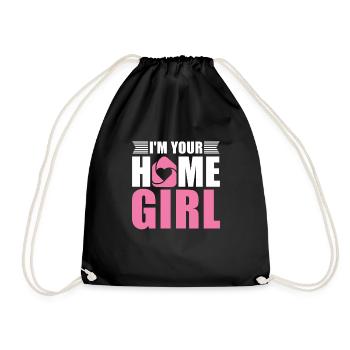 Je suis votre femme de ménage pour les agents immobiliers - Sac de sport léger - noir - Devant
