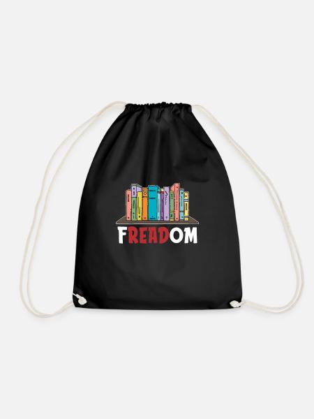Freadom Für Buchliebhaber - Turnbeutel - Schwarz