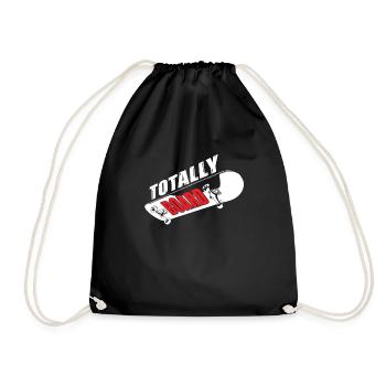Total Board Für Skateboarder - Turnbeutel - Schwarz - Vorne
