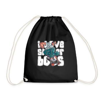 J’adore Skater Boys pour les skateboarders - Sac de sport léger - noir - Devant