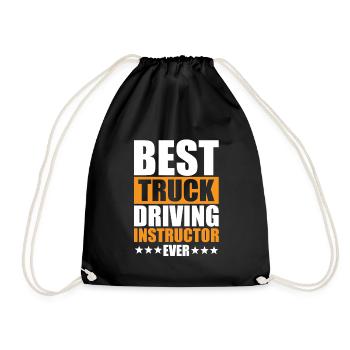 Meilleur instructeur de conduite de camion - Sac de sport léger - noir - Devant