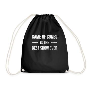 Game of Cones est le meilleur spectacle de tous les temps pour - Sac de sport léger - noir - Devant