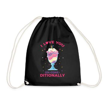 Je t’aime sans Kegel-ditionally pour Frozen - Sac de sport léger - noir - Devant