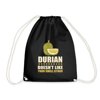 Durian Spruch - Turnbeutel - Schwarz - Vorne