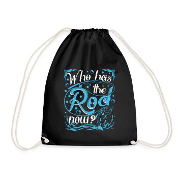 Master of the fishing rod - Drawstring Bag - black - Front