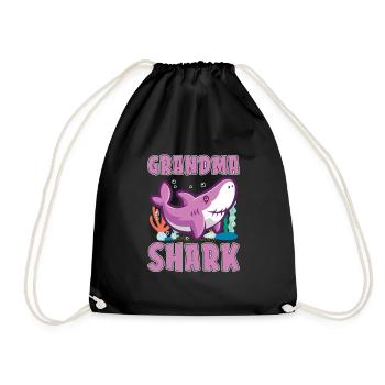 Grand-mère requins pour les amoureux des requins et la marine - Sac de sport léger - noir - Devant