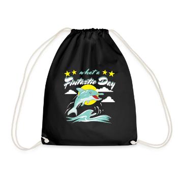Dauphin fintastique - Sac de sport léger - noir - Devant