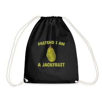 Jackfrucht - Turnbeutel - Schwarz - Vorne