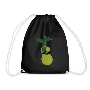Jackfruit - Drawstring Bag - black - Front