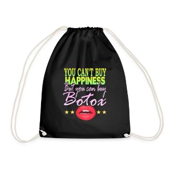 You can't buy Happines But buy Botox - Drawstring Bag - black - Front