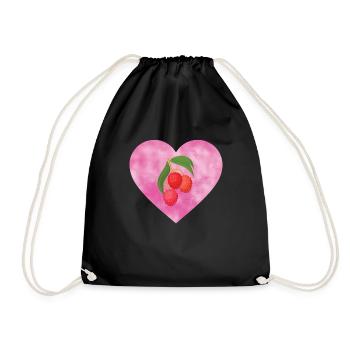 Cœur de litchi - Sac de sport léger - noir - Devant