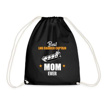LNG tanker Captain Mama - Drawstring Bag - black - Front