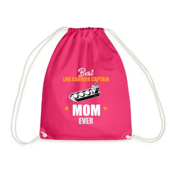 LNG tanker Captain Mama - Drawstring Bag - fuchsia - Front