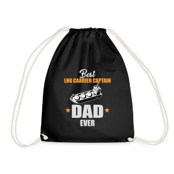 LNG tanker Captain Papa - Drawstring Bag - black - Front