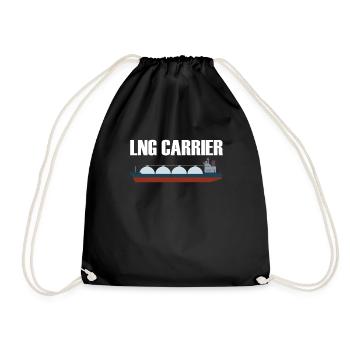 LNG Carrier - Drawstring Bag - black - Front