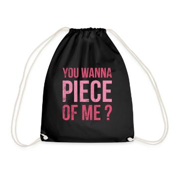 Tu veux un morceau de moi pour les fans de pâtisserie ou de pâtisserie - Sac de sport léger - noir - Devant