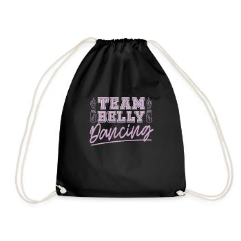 Team belly dance For belly dancer - Drawstring Bag - black - Front