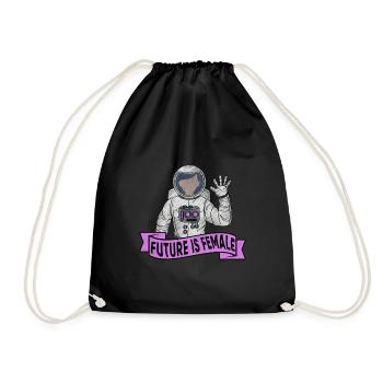 Feminist Feminism Women Empowerment Gender Girls - Drawstring Bag - black - Front