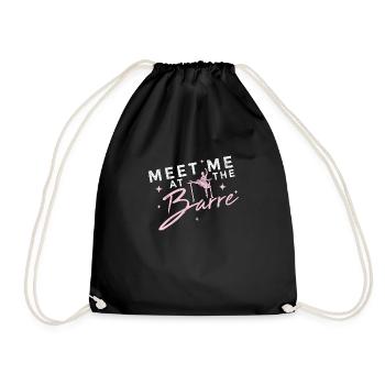 Ballet Ballerine Pole Dancer Line Dance Tap Dance - Sac de sport léger - noir - Devant
