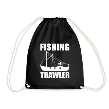 Fischkutter - Turnbeutel - Schwarz - Vorne