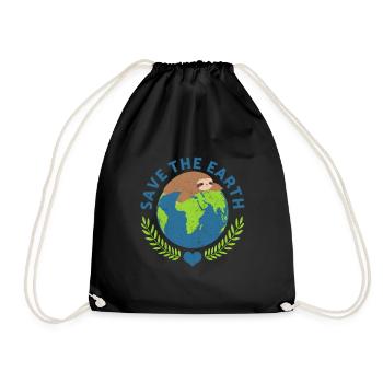 Save The Earth Animal Rescue Animal Rights - Turnbeutel - Schwarz - Vorne