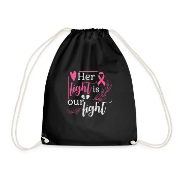 Your fight is our struggle - Drawstring Bag - black - Front