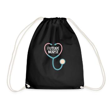 Future Nurse - Drawstring Bag - black - Front