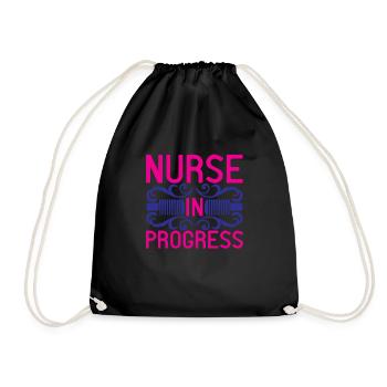 INFIRMIÈRE Infirmière - Sac de sport léger - noir - Devant