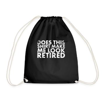 This Chick Is A Retired Design For - Drawstring Bag - black - Front