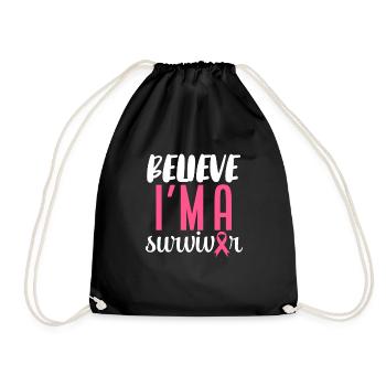 Croyez que je suis un survivant - Sac de sport léger - noir - Devant