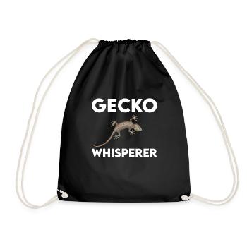 Gecko Whisperer - Drawstring Bag - black - Front