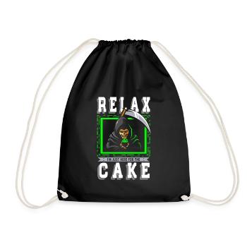 Relax, I'm just here for the - Drawstring Bag - black - Front