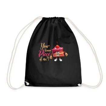 Tu veux un morceau de moi pour les fans de pâtisserie ou de pâtisserie - Sac de sport léger - noir - Devant