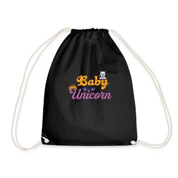 Bébé Einhorn Licorne - Sac de sport léger - noir - Devant
