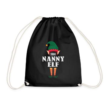 Le design de l’elfe nounou pour grand-mère grand-mère - Sac de sport léger - noir - Devant