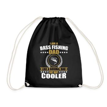 Père de la pêche à la perche - Sac de sport léger - noir - Devant