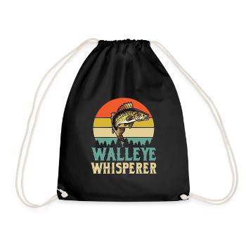 Chuchoteur de doré jaune - Sac de sport léger - noir - Devant