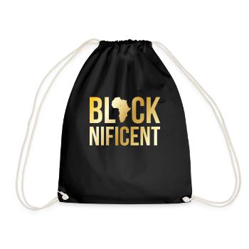 Blacknificent pour les fiers Afro-Américains - Sac de sport léger - noir - Devant