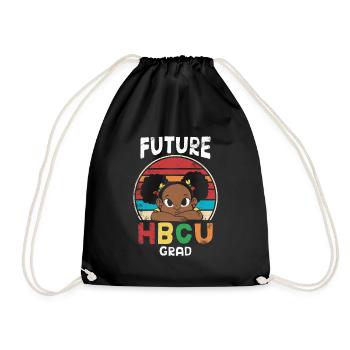 Zukünftiger Hbcu-absolvent Für Stolze - Turnbeutel - Schwarz - Vorne