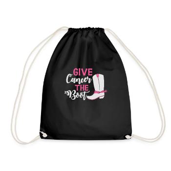 Donnez au cancer le laissez-passer de course - Sac de sport léger - noir - Devant