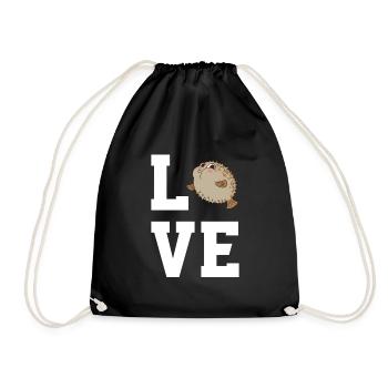 Cher poisson-globe - Sac de sport léger - noir - Devant