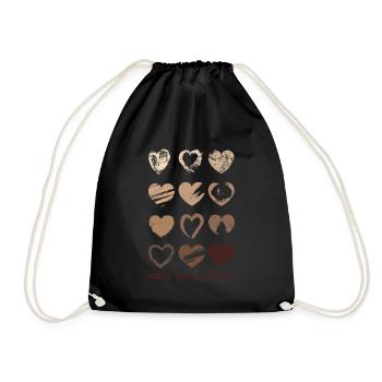 Made With Melanin For Proud African Americans - Drawstring Bag - black - Front