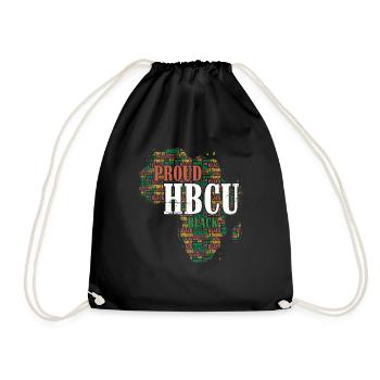 Stolzes Hbcu-schwarzes Für Stolzen Afroamerikaner - Turnbeutel - Schwarz - Vorne