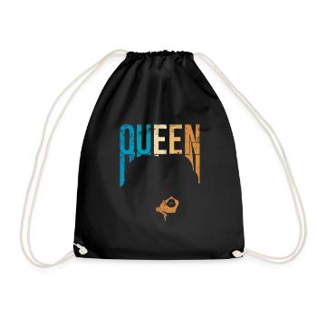Queen For Pride Black African American Woman - Drawstring Bag - black - Front